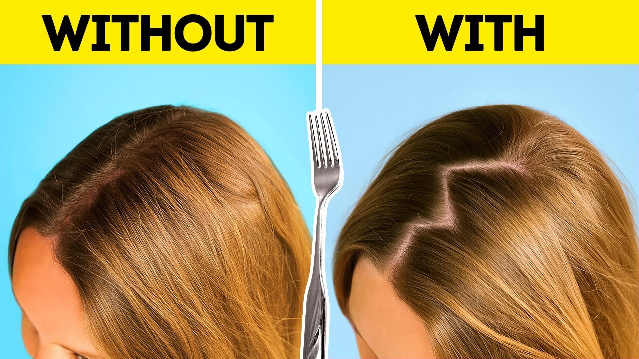 50 CRAZY Hair Hacks & Beauty Tricks That Actually Work! - YouTube