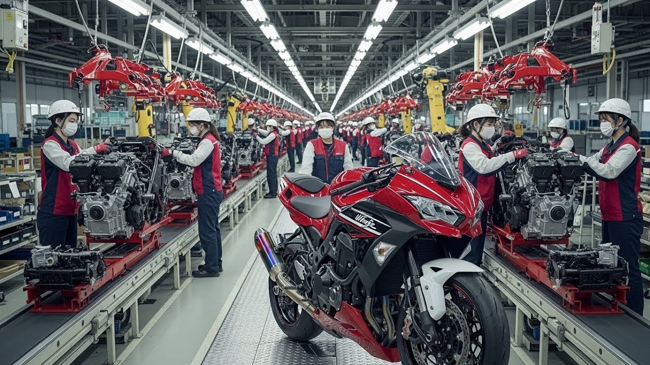 Inside the Kawasaki Motorcycle Factory – How Superbikes Are Built billion in month Full Process