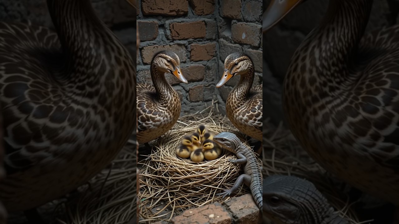 Brave Ducks Save Their Babies 😱 | 