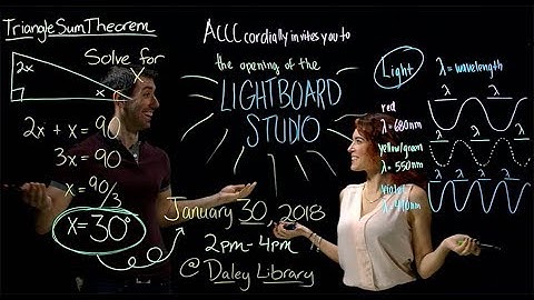 Lightboard Opening Invite
