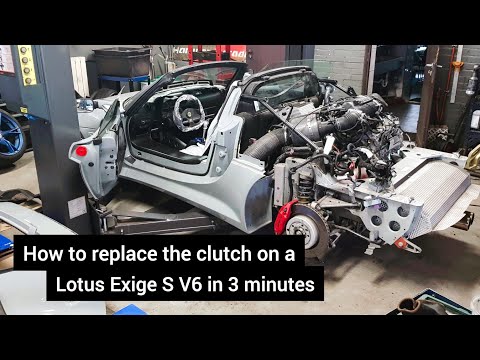 How to replace the clutch on a Lotus Exige S V6 in 3 minutes