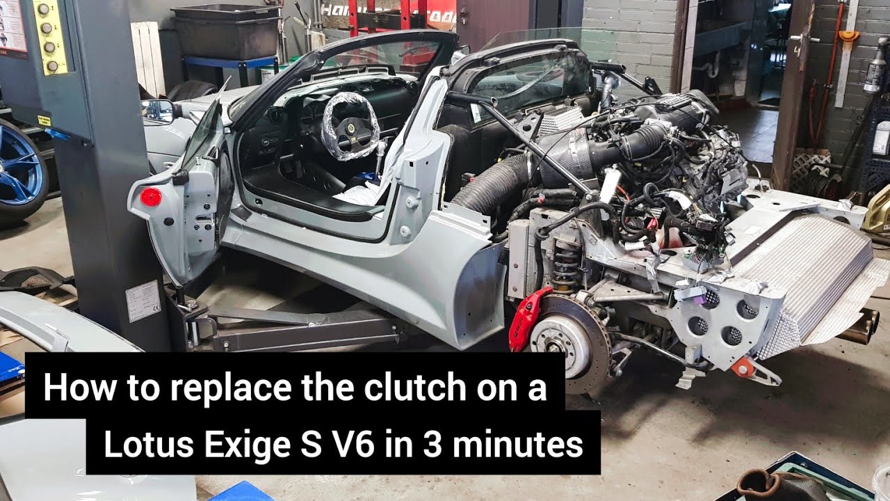 How to replace the clutch on a Lotus Exige S V6 in 3 minutes - YouTube