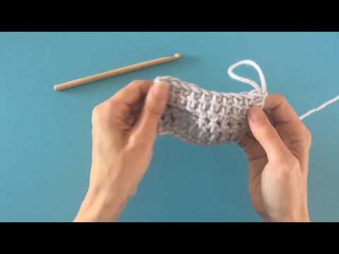 Linked Treble Crochet (UK Double Treble) Tutorial for left handed crocheters