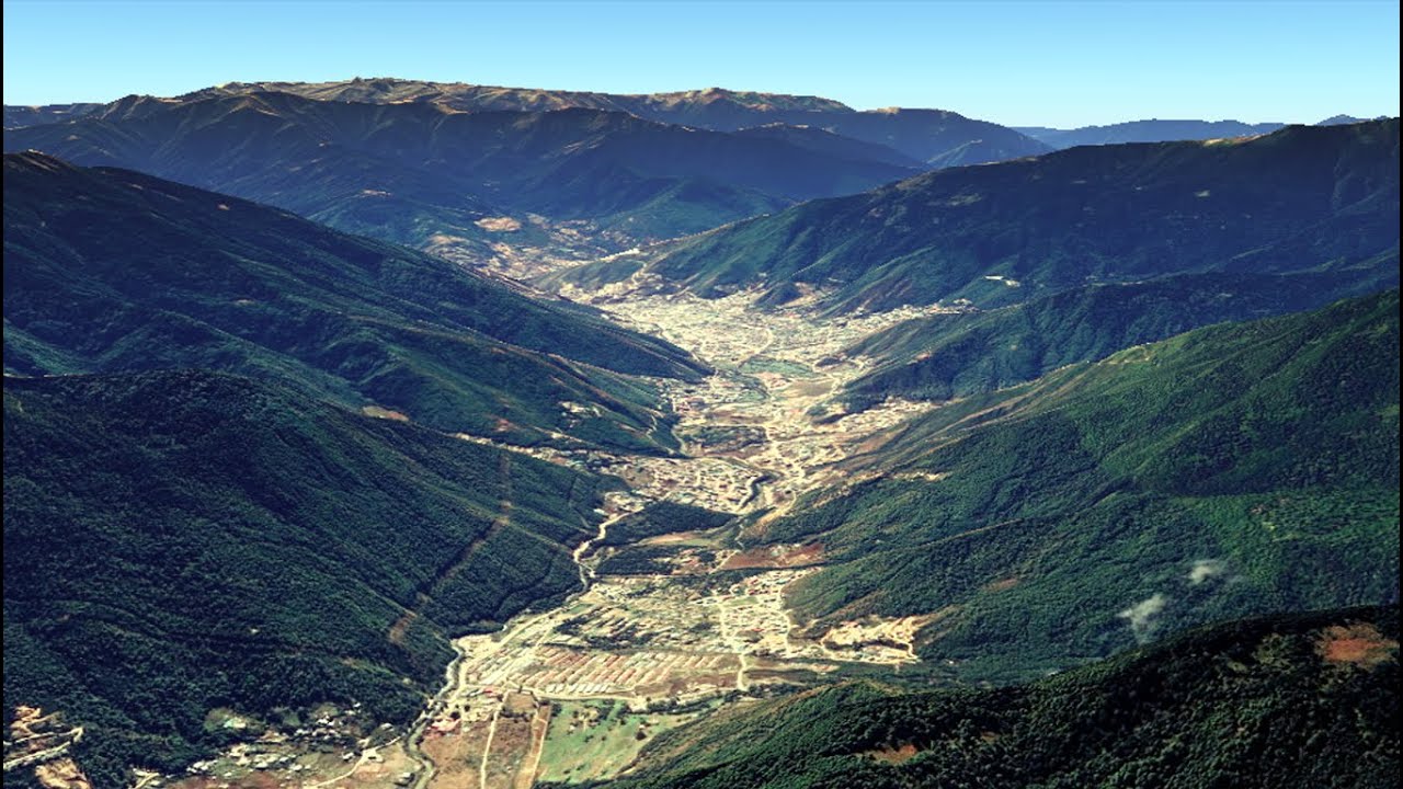 Thimphu to Paro aerial view *virtual  || Bhutan
