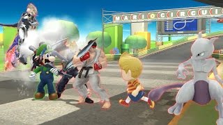 Smash 4 - Luigi wins against every level nine DLC CPU by doing absolutely nothing