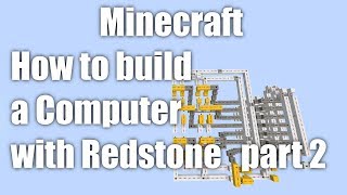 Celebrity Minecraft - How to build a Computer with Redstone - part 2 Wealth