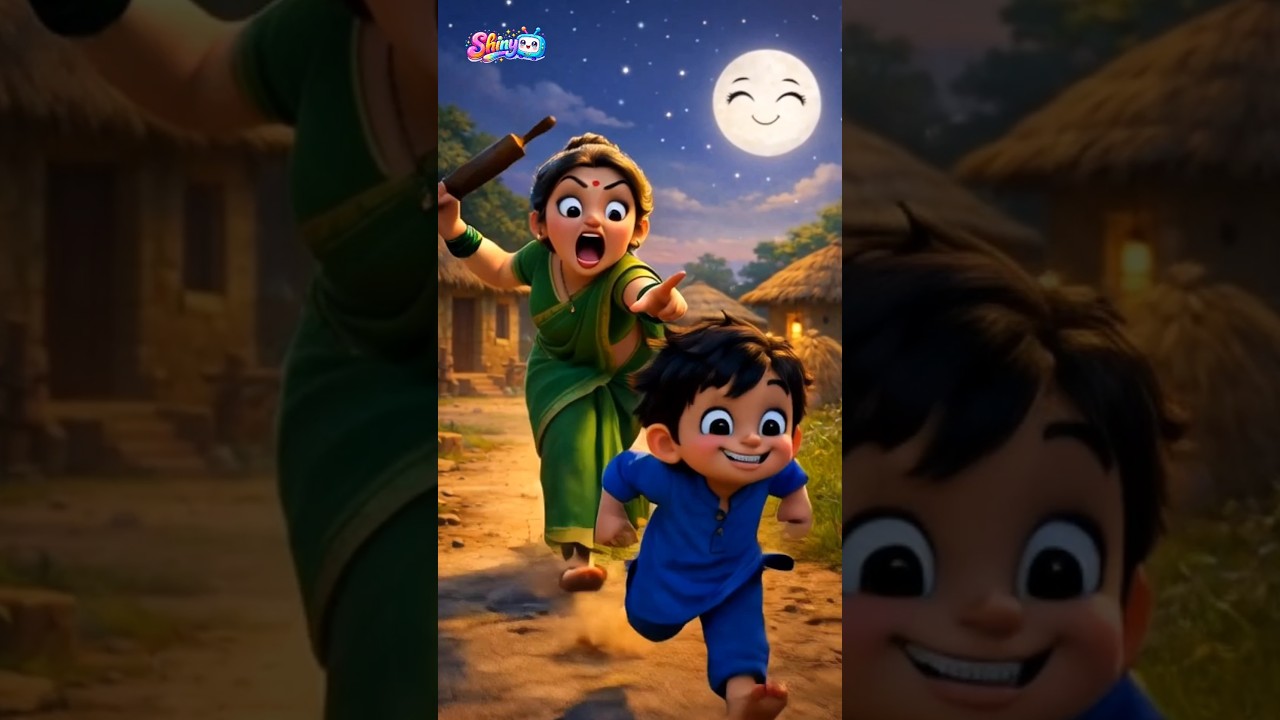 Chanda Mama Door Ke | Hindi Rhymes and Songs | Shiny Tv #shorts #trending #song