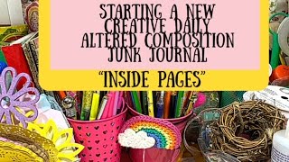 Starting a New Altered Composition Book~ Inside Pages