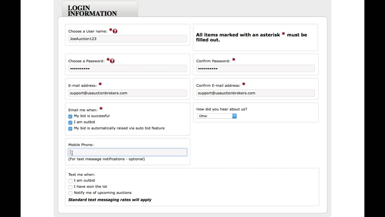 US Auction Brokers Registration Tutorial YouTube