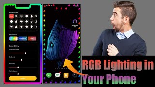 Apne Phone Me Round RGB Lighting Kaise Lagaye || Round Light RGB How To Use Your Phone screenshot 3