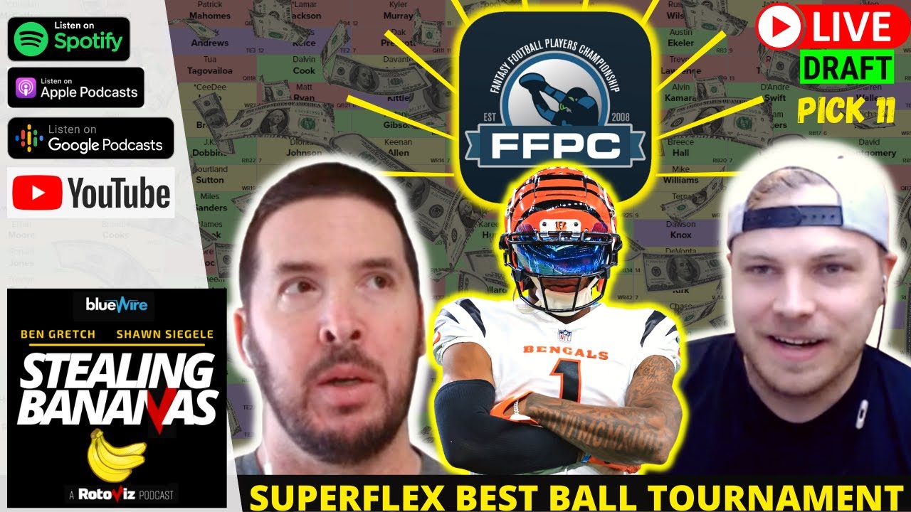 FFPC Superflex Best Ball Tournament Draft w/ Ben Gretch and Shawn Siegele