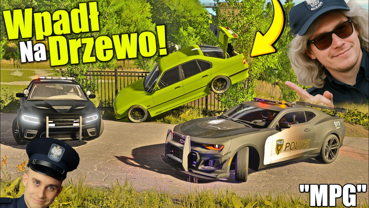 🔥Janina & Koliz🔥 vs BMW M5 z TUNINGIEM! 😱 Pościg Policyjny Na Koloni!😨 #MPG