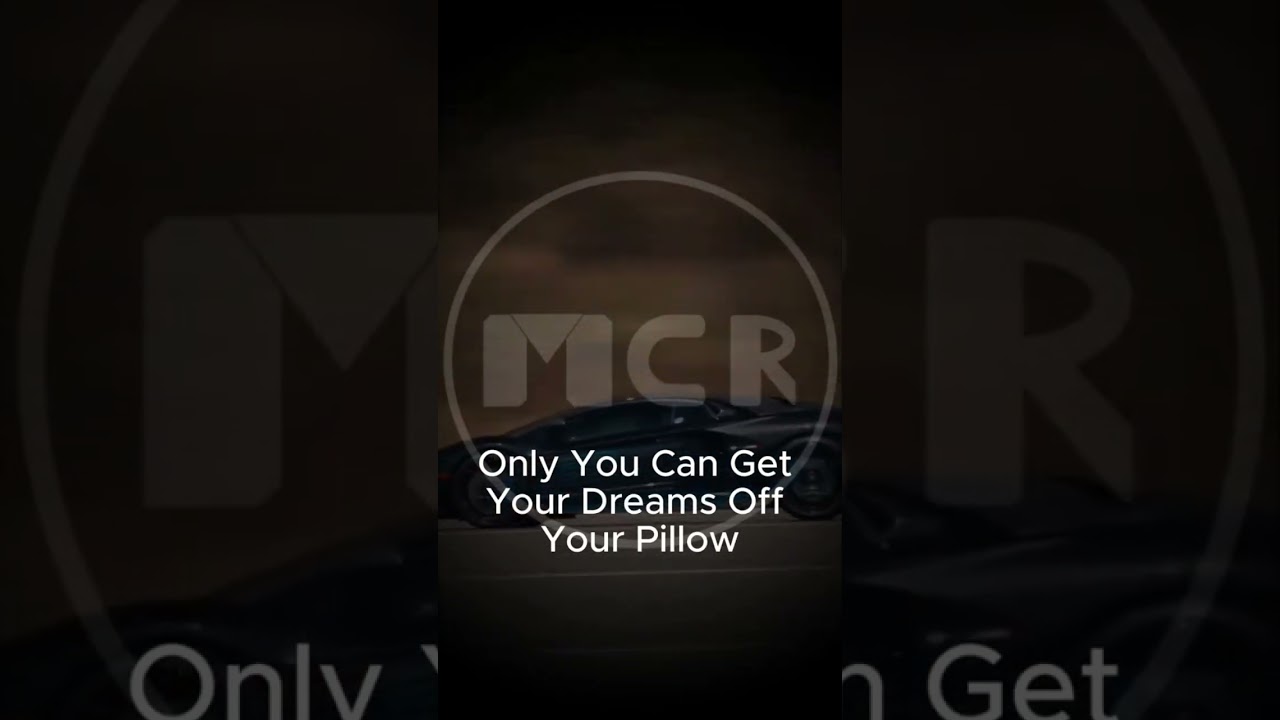 Get your dreams off your pillow 