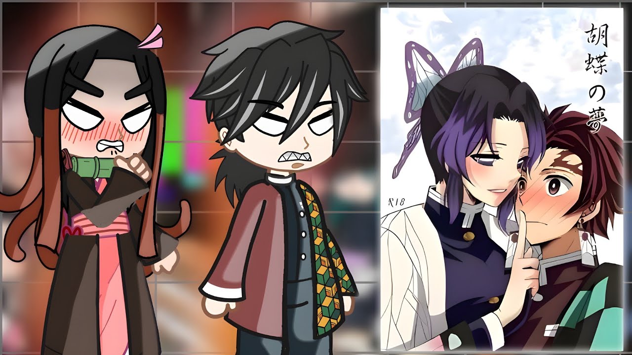 🥀 Tanjiro Friends + Giyu React to THEMSELVES //🇧🇷🇺🇸 Gacha Club // Demon Slayer