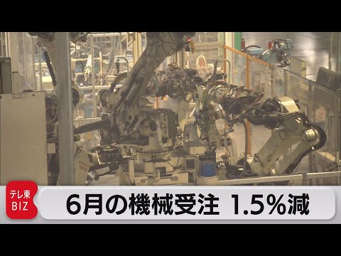 6月機械受注統計　1.5％減（2021年8月18日）