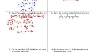 5 8 Rational Functions: Solving Rational Equations