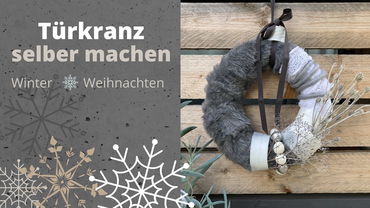 Türkranz selber machen - Winter