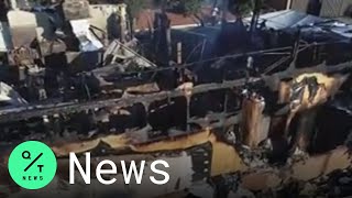 Aftermath of Wendy's Fire in Atlanta After Officer Fatally Shot a Black Man