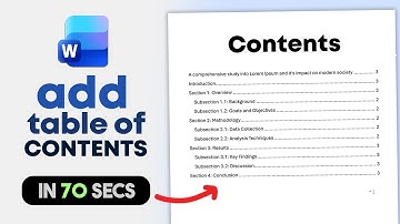 How to Create a Table of Contents in Word - Make it Automatically!