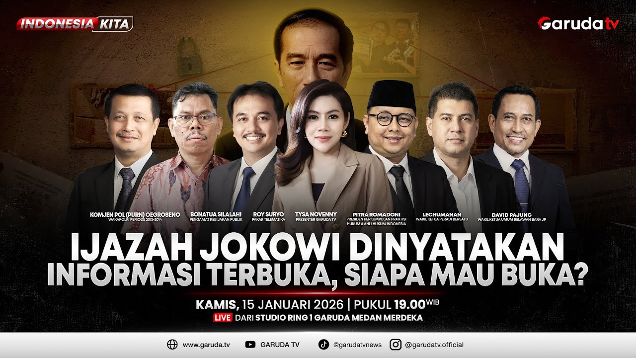 Ijazah Jokowi Dinyatakan Informasi Terbuka, Siapa Mau Buka ? I INDONESIA KITA