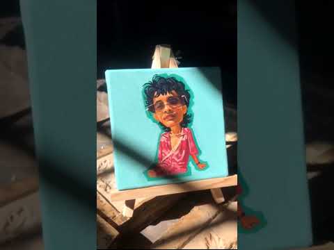 stylized potrait painting #illustration #painting #potrait #art #artist #minicanvas