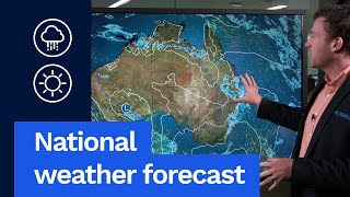 National Weather Forecast Thur 14 Nov 2024: Storms continue in the east, cold front nears the south