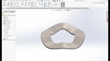 SolidWorks Tutorial: How to Design a Wave Washer Using Curve Through Reference Points