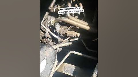 Bobcat t590 error code M1806 lift spool lock short to ground