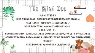 RMUTT  โปรโมทการท่องเที่ยว  Mini Zoo สวนสัตว์ใจกลางเมือง ( IBC กบร.4/65-B)