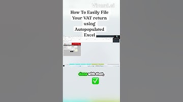 How to Easy File Your VAT using Auto-populated Excel #vatfiling #krataxreturns #viral_video