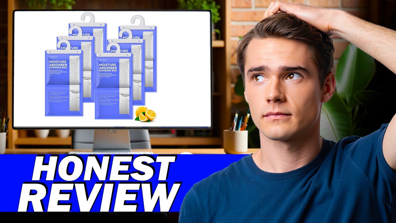 Обзор поглотителей влаги Clevast Moisture Absorbers 15,2 унции | Мешки для осушителя воздуха в шк...
