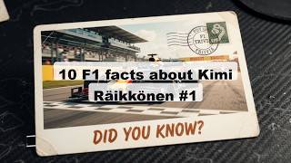 10 F1 facts about Kimi Räikkönen #1
