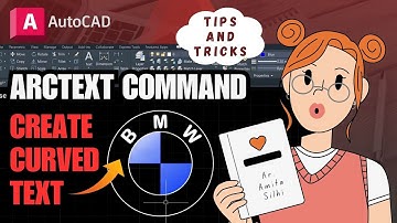 AutoCAD - How to Create Arc Text or Curved Text | Tips & Tricks