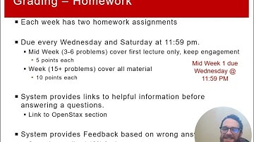 CHEM 1412 Lecture 1/13-1/14 Part 6: Online Homework