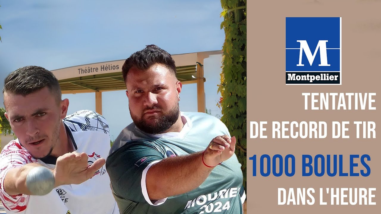 Miniature : Record des 1000 boules dans l'heure pour les jeunes espoirs de la pétanque : Montpellier 3M 2024