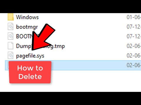 How to Delete pagefile.sys in windows 10