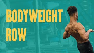 You're doing BODYWEIGHT ROWS wrong (Here's the fix) Net Worth