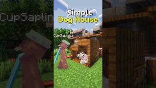 Minecraft Dog House Tutorial – Easy Build for Your Pet | CupSapling #minecraft #doghouse  #turorial
