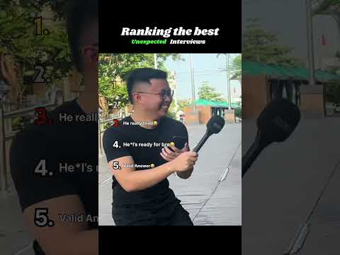 Ranking the best unexpected interviews #ranking #top5 #funny #interview #interviews