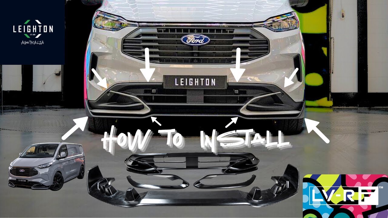 LV-RF Front Splitter Install on a Ford Transit Custom Sport (Step-by-Step Guide)