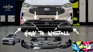LV-RF Front Splitter Install on a Ford Transit Custom Sport (Step-by-Step Guide)