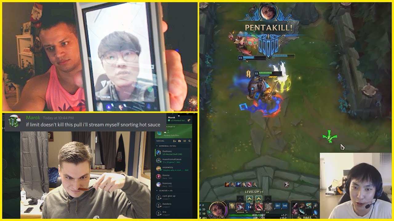 FAKER CALLS TYLER1 ON STREAM | DOUBLELIFT GETS A SAMIRA PENTA KILL | LOL MOMENTS