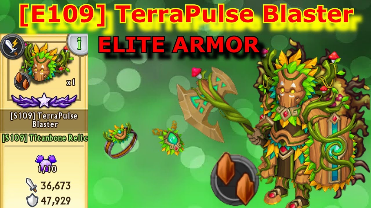 [E109] TerraPulse Blaster Enhancement! - Knights and Dragons [Elite Armor] (Earth/Earth)