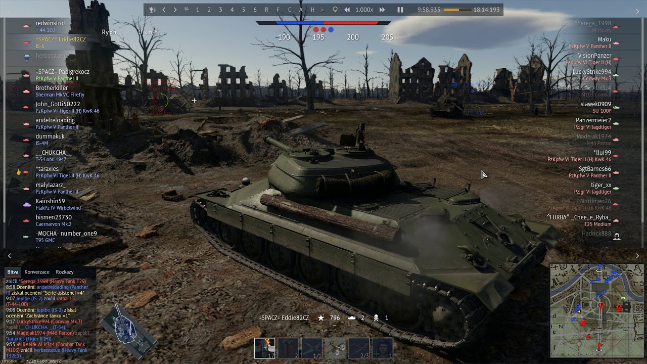 War Thunder// t-44-100 D10T 100mm nazdar :DD - YouTube
