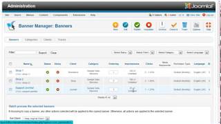 Joomla vidoes how to: Banner Manager  Banners