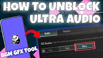 How To Unlock Ultra Audio Using Bgm gfx tool 🔥