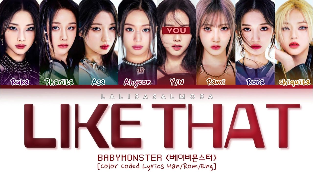 BABYMONSTER (베이비몬스터) & YOU AS A MEMBER | Like That | [Karaoke 8 members version]
