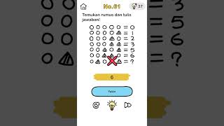 Jawaban brain out level 61"TEMUKAN RUMUS DAN TULIS JAWABAN?" #gameoffline #brainout #shorts