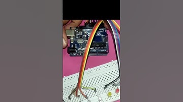How use breadboard  , Arduino project , science project , inspire award project led chaser #ai #diy