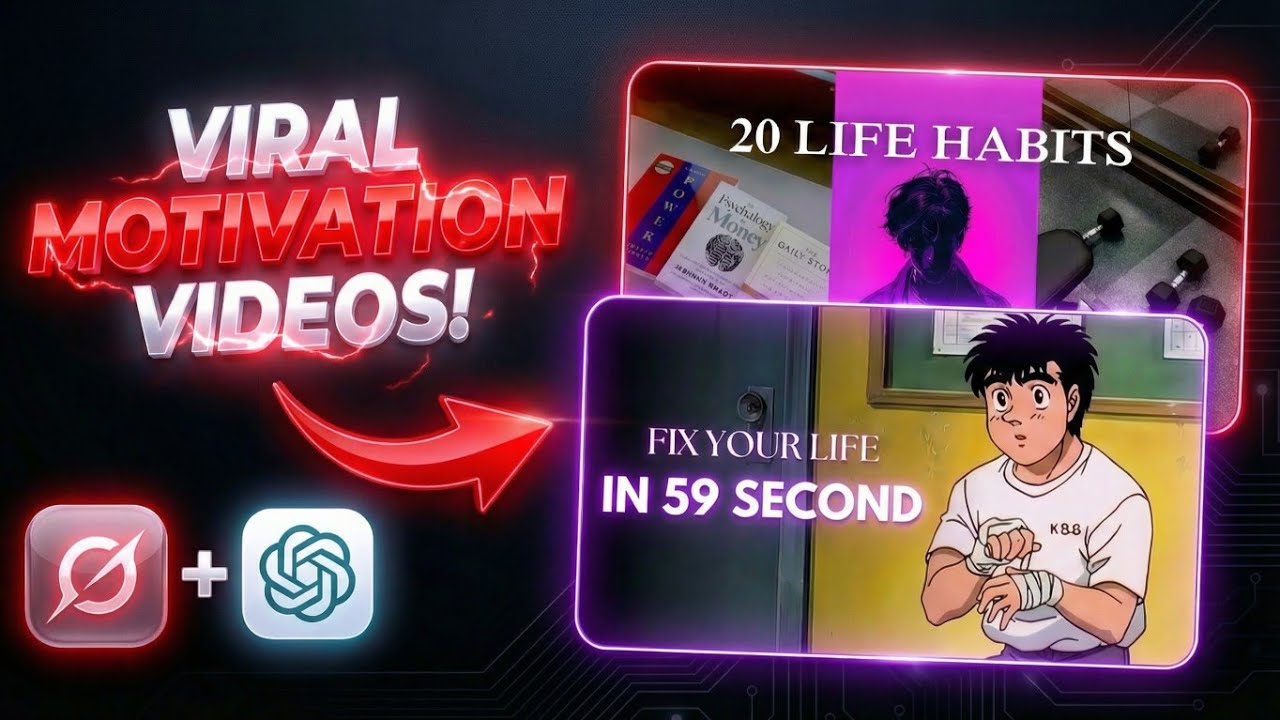 How To Make VIRAL Motivational Videos With AI (Free Tools) - YouTube